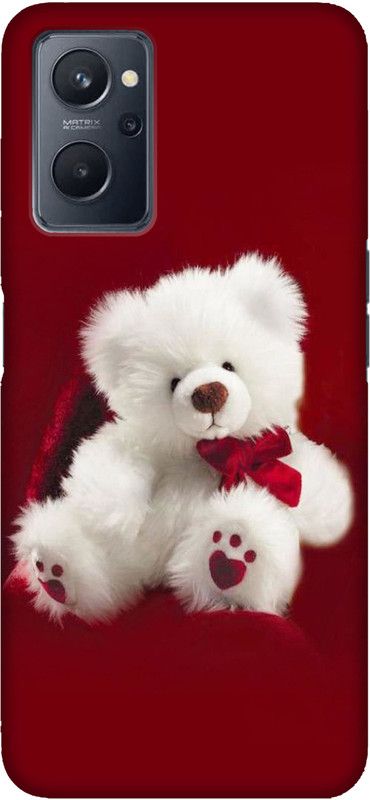 SUARD Back Cover for Realme 9i, Oppo A76, Oppo K10, Oppo A96  (Red, White, Hard Case)