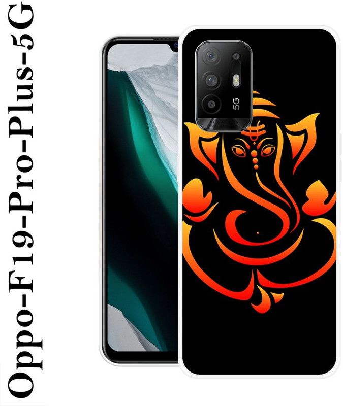 JATLAND Back Cover for Oppo F19 Pro Plus 5G  (Black, Orange, Grip Case, Silicon)