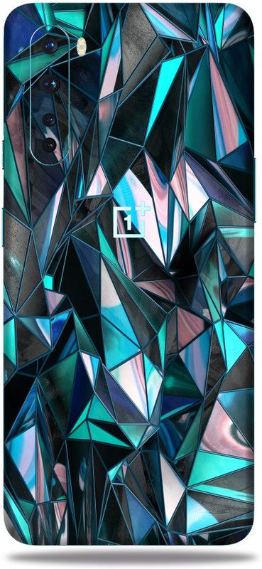 OggyBaba One plus Nord, 1+ Nord Mobile Skin  ((Blue Polygon Skin With Matte Finish))
