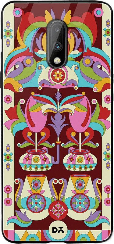 DailyObjects Matka Mela Glass Back Cover for OnePlus 7  (Multicolor, Flexible, Pack of: 1)