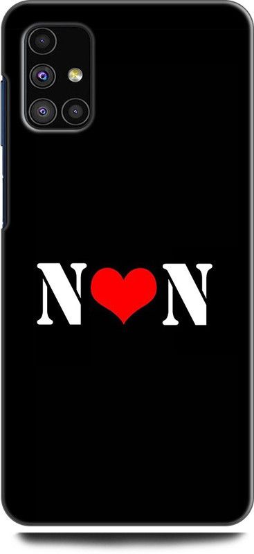Afterglow Back Cover for SAMSUNG Galaxy M31s N N, N LOVES N, N NAME, LETTER, ALPHABET, NN LOVE, HART  (Multicolor, Shock Proof, Pack of: 1)