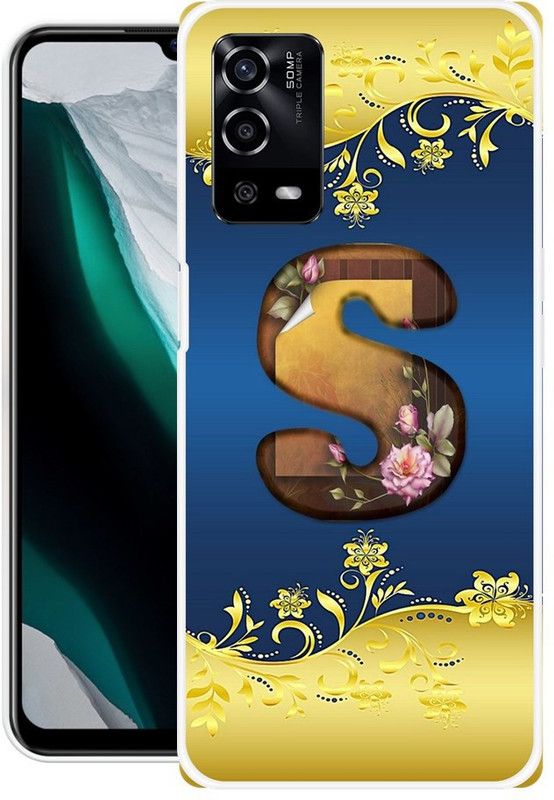 BAGRA Back Cover for Oppo A55 5G  (Blue, Yellow, Grip Case, Silicon, Pack of: 1)