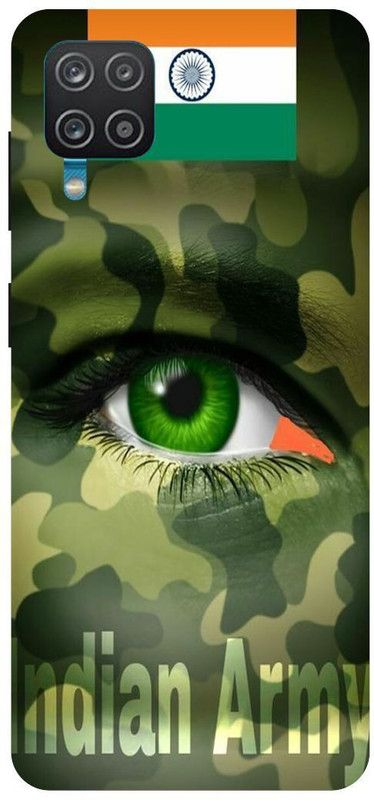 THE NARAYANA COLLECTIONS Back Cover for SAMSUNG GALAXY F12-ARMY,AANKH,FOGI,SOLDIER  (Multicolor, Hard Case, Pack of: 1)