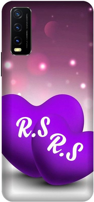 Junior prince Back Cover for VIVO Y20A,Y20G,Y12S ( R letter,R name R word  (Multicolor, Waterproof, Pack of: 1)