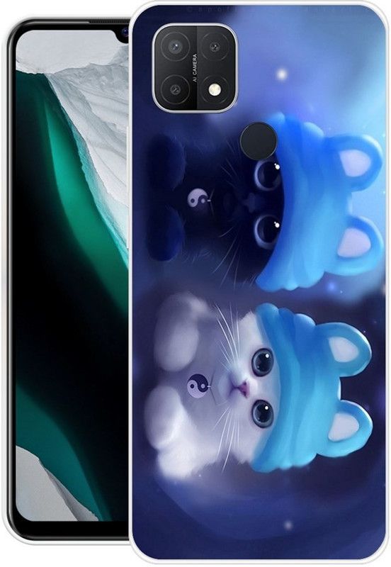 DESILOVE Back Cover for Oppo A15, Oppo A15s  (Multicolor, Grip Case, Silicon, Pack of: 1)