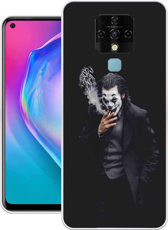 Print maker Back Cover for Tecno Camon 16  (Black, Grip Case, Silicon, Pack of: 1)