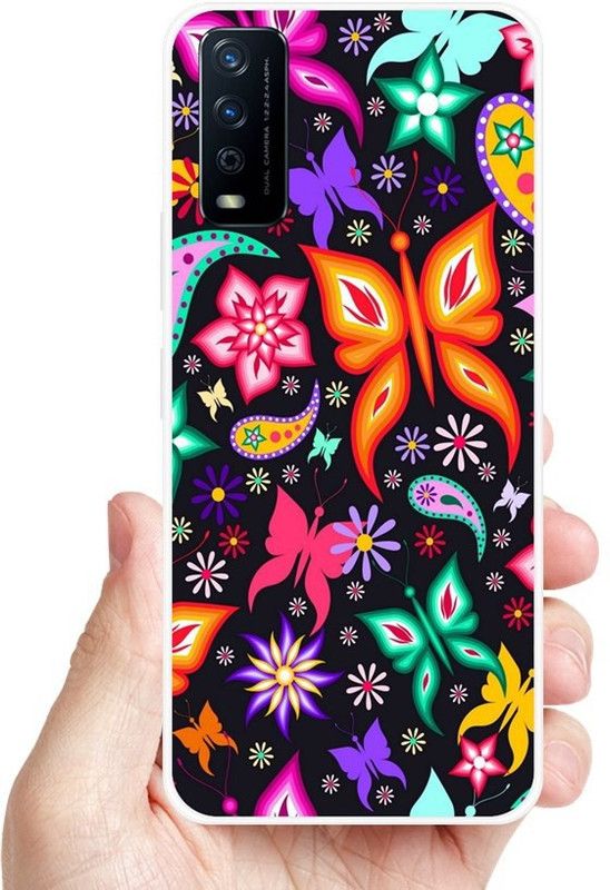 DESILOVE Back Cover for Vivo Y20i, Vivo Y20, Vivo Y12s  (Multicolor, Grip Case, Silicon, Pack of: 1)