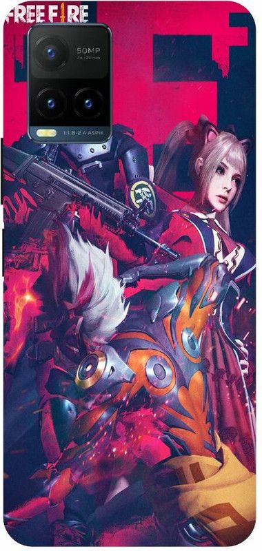 Zaplab Back Cover for Zaplab Back Cover for vivo T1X, V2143, Free Fire,Games,Girl  (Multicolor, Shock Proof, Pack of: 1)