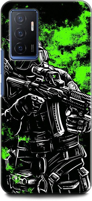 KEYCENT Back Cover for Vivo V23e 5G, V2126 ARMY, SOLDIER, BATTLEFIELD, SUPERHEROS, MILITARY  (Multicolor, Shock Proof)