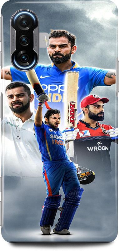 play fast Back Cover for POCO F3 GT VIRAT, KOHLI, INDIAN, PLAYER, CRICKETER, RCB  (Blue, Hard Case, Pack of: 1)