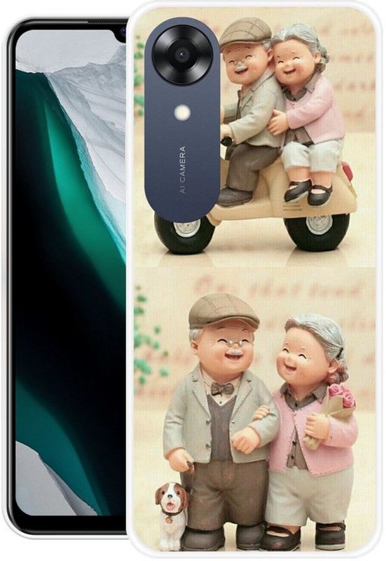 KUDI Back Cover for Oppo A17k  (Multicolor, Grip Case, Silicon)
