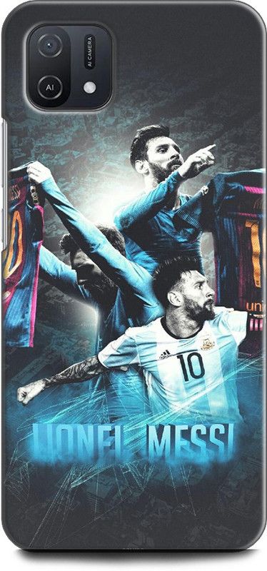 INDICRAFT Back Cover for OPPO A16K, CPH2349 LIONE MESSI, FOOTBALL, BARCELONA, JERSEY, SPORTS  (Multicolor, Shock Proof, Pack of: 1)