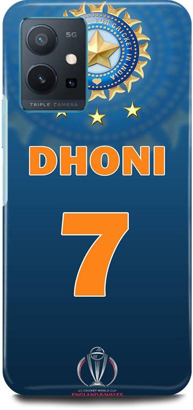 play fast Back Cover for Vivo T1 5G, V2141 MS, DHONI, MAHENDRA, SINGH, DHONI  (Blue, Hard Case)