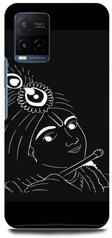 play fast Back Cover for Vivo Y33s, V2109 KRISHNA, KANHAIYA, BLACK, KANHA  (Black, Hard Case, Pack of: 1)
