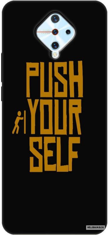 Buytrend Back Cover for Vivo S1 Pro  (Black, Yellow, Silicon)