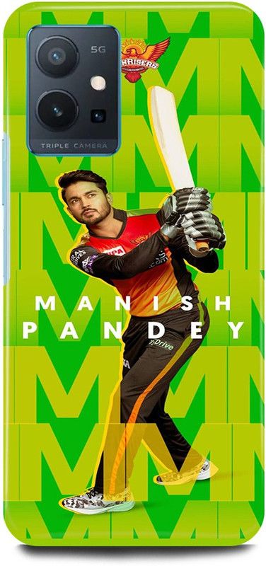 play fast Back Cover for Vivo y75 5G, V2142 MANISH, PANDEY, INDIAN, PLAYER, SUNRISES  (Green, Hard Case, Pack of: 1)