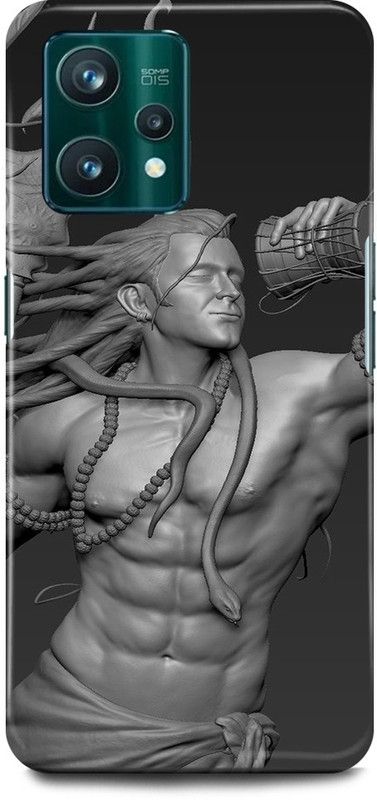 play fast Back Cover for Realme 9 Pro 5G, RMX3471 SHIV, SHIVJI, MAHADEV, DAMRU, TRISHOOL  (Silver, Hard Case, Pack of: 1)