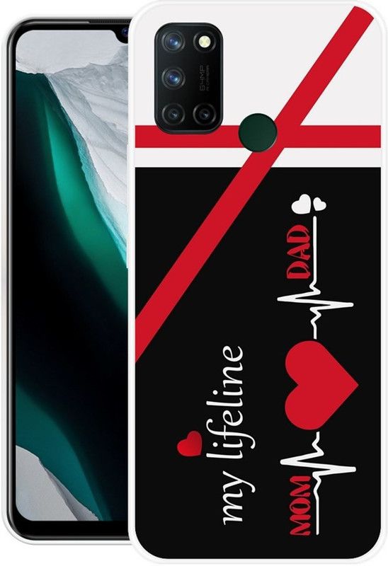 PINKZAP Back Cover for Realme 7i  (Multicolor, Grip Case, Silicon, Pack of: 1)