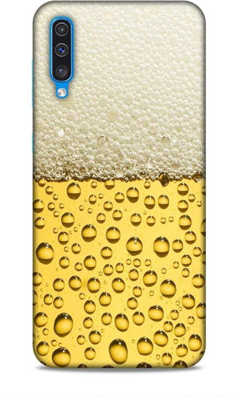 Coverland Back Cover for Samsung Galaxy A50  (Gold, White, Pack of: 1)