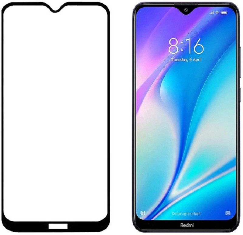 HOBBYTRONICS Edge To Edge Tempered Glass for Redmi 8A Dual  (Pack of 1)