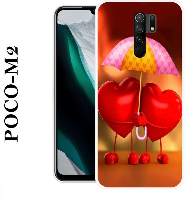 INDIALAND Back Cover for Poco M2  (Multicolor, Silicon)