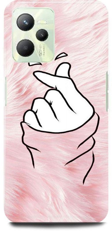 play fast Back Cover for Realme C35, RMX3511 GIRL, HEART, PINK, HAND, TE AMO EN COREANO  (Multicolor, Hard Case, Pack of: 1)