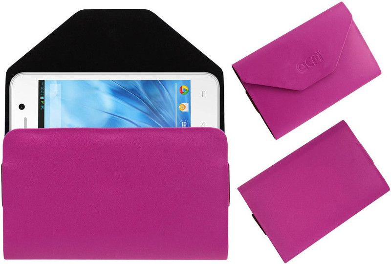 ACM Pouch for Lava Iris X1 Atom S  (Pink, Cases with Holder, Pack of: 1)