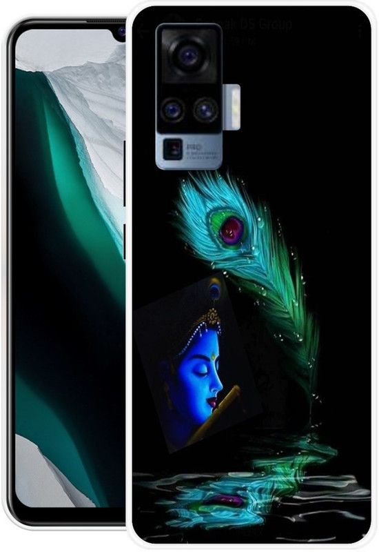 Krtagy Back Cover for Vivo X50 Pro  (Black, Green, Dual Protection, Silicon, Pack of: 1)