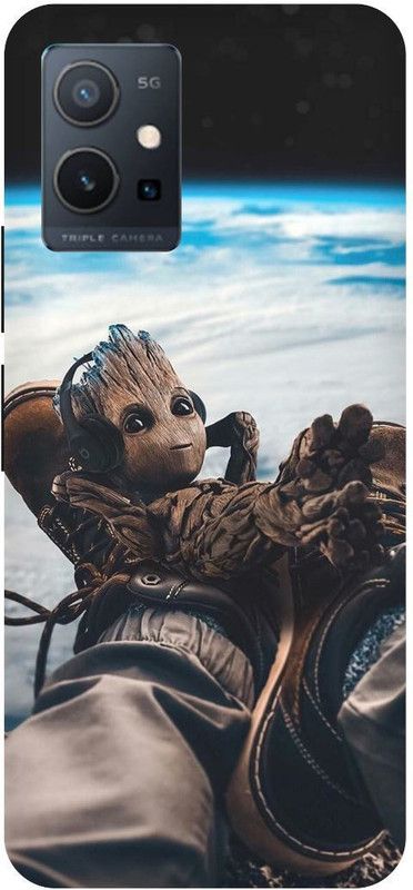 THE NARAYANA COLLECTIONS Back Cover for IQOO U5 5G-V2024A-GROOT,TREE,FUNKY,AVENGERS  (Multicolor, Hard Case)