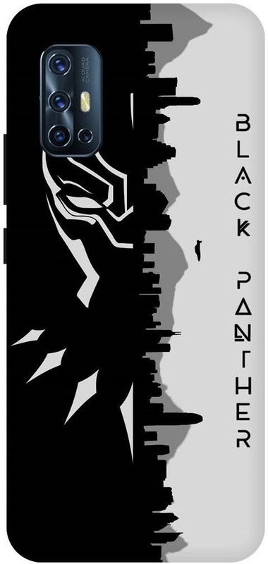 THE NARAYANA COLLECTIONS Back Cover for VIVO V17- 1919-BLACK,PANTHER,TIGER,TENDUAA,LEOPARD  (Multicolor, Hard Case, Pack of: 1)