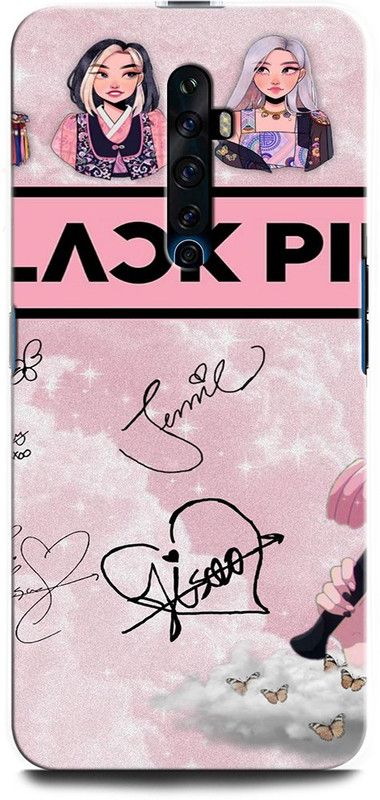 ORBIQE Back Cover for OPPO Reno2 F 1989 BLACK PINK, SINGER, DANCER, GIRL GROUP, SOUTH KOREA  (Multicolor, Hard Case, Pack of: 1)