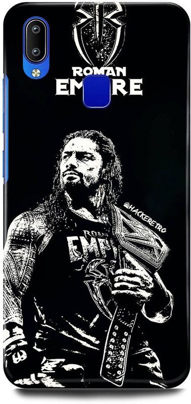 JUGGA Back Cover for Vivo Y91, 1811, ROMAN, REIGNS, WRESTLER, WWE, SHIELD  (Black, Hard Case, Pack of: 1)