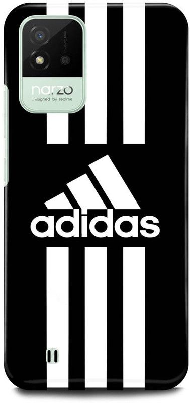 FUGGA Back Cover for realme Narzo 50i, ADIDAS, LOGO, SIGN, AMBLEM  (Black, Hard Case, Pack of: 1)