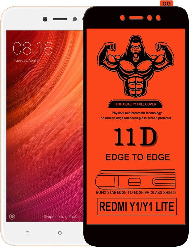 HQ Protection Edge To Edge Tempered Glass for Mi Redmi Y1 Lite  (Pack of 1)