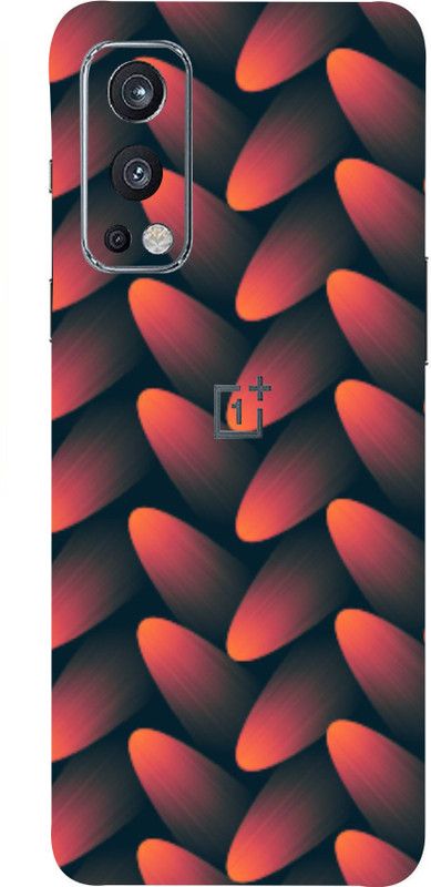 Mclaxa Red Leafs Mobile Back Skin, Red Leafs, One Plus Nord2 Mobile Skin  (Red Leafs Skin With Super Matte Finish)