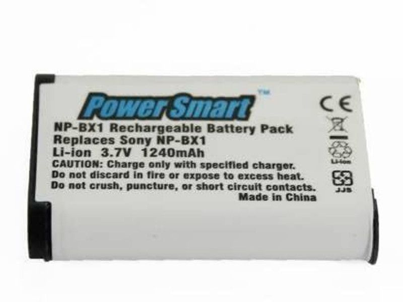 PowerSmart for Sony NP-BX1 Sony Cyber-shot DSC-HX50V DSC-HX300 DSC-RX1 DSC-RX1R DSC-RX100 DSC-RX100 II DSC-WX300 HDR-AS10 HDR-AS15 HDR-AS30V HDR-AS100V HDR-AS100VR HDR-CX240 HDR-MV1 HDR-PJ275 Camera  Battery