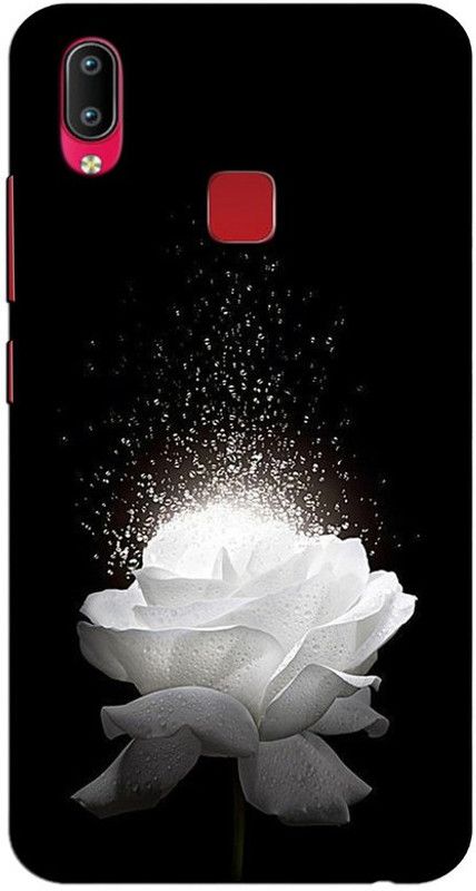 CROKIAN Back Cover for Vivo Y95 White Flower Back Cover  (Multicolor, Hard Case, Pack of: 1)