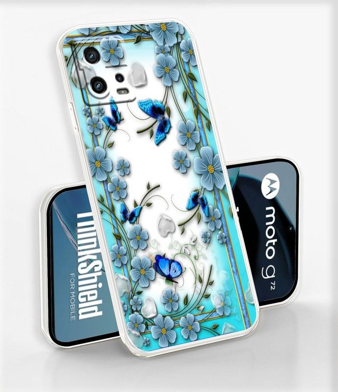 mobom Back Cover for Motorolo Moto G72  (Multicolor, Dual Protection, Silicon, Pack of: 1)