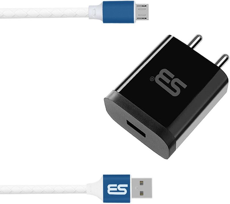 SB 12 W NA 3.4 A Mobile Wall Charger 12W with Micro USB Cable Charging Adapter Travel charger MIBLU-209 Charger with Detachable Cable  (Black, Cable Included)