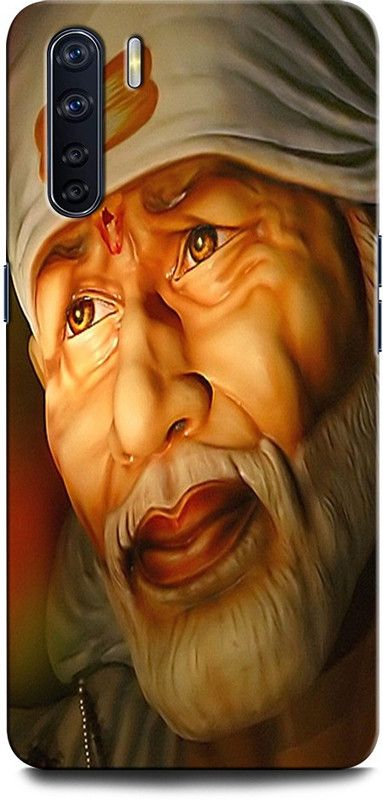 INTELLIZE Back Cover for OPPO F15 OM SAI BABA, OM SAI, OM SAI RAM, SAIBABA, GOD  (Multicolor, Hard Case, Pack of: 1)
