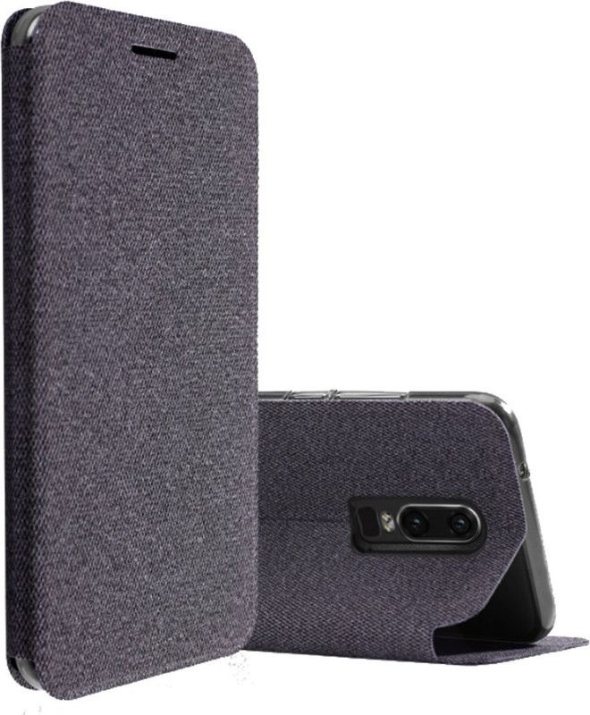 Kapa Flip Cover for OnePlus 6  (Black)