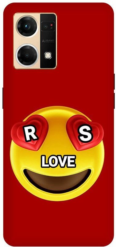 ThePrintlink Back Cover for Oppo F21 Pro, CPH2363, R S, R LOVE S, R S NAME, R S ALPHABET, CARTOON  (Multicolor, Shock Proof, Pack of: 1)