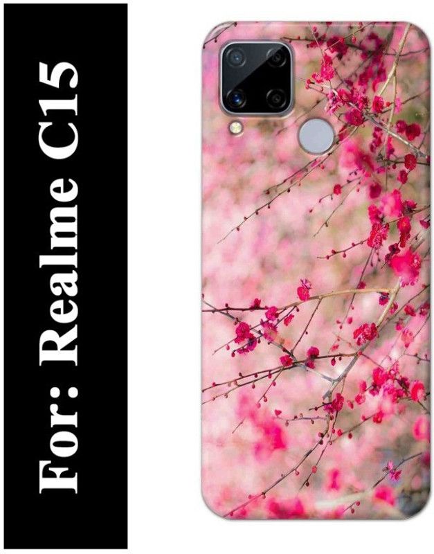 Majestic Back Cover for Realme C15  (Pink, Hard Case)