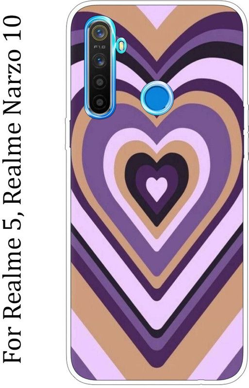 mitzvah Back Cover for realme 5, realme Narzo 10  (Multicolor, Grip Case, Silicon, Pack of: 1)