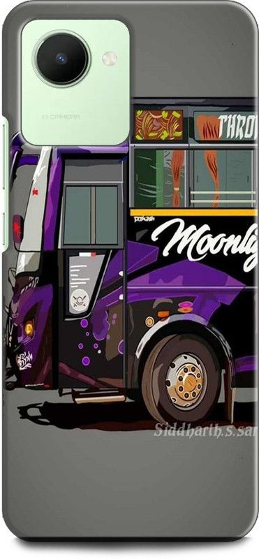WallCraft Back Cover for Realme C30s, RMX3690 BUS, TRUCK, ART, TEXTURE  (Multicolor, Dual Protection, Pack of: 1)