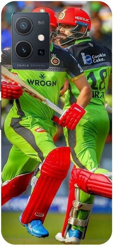 THE NARAYANA COLLECTIONS Back Cover for IQOO U5 5G-V2024A-AB,DEVILERS,IPL,VIRAT,KOHLI,RCB  (Multicolor, Hard Case, Pack of: 1)