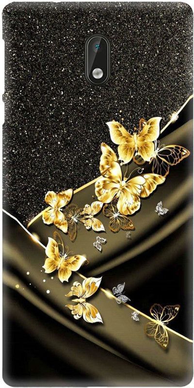 Crafto Rama Back Cover for Nokia 3.1(TA-1049,1057,1063,1070,1074),Butterflies,Yellow,Colourful Butterfly,PRINTED,BACK COVER  (Multicolor, Hard Case, Pack of: 1)