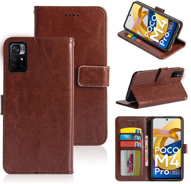 Digoz Back Cover for Poco M4 Pro 5G  (Brown, Dual Protection, Pack of: 1)
