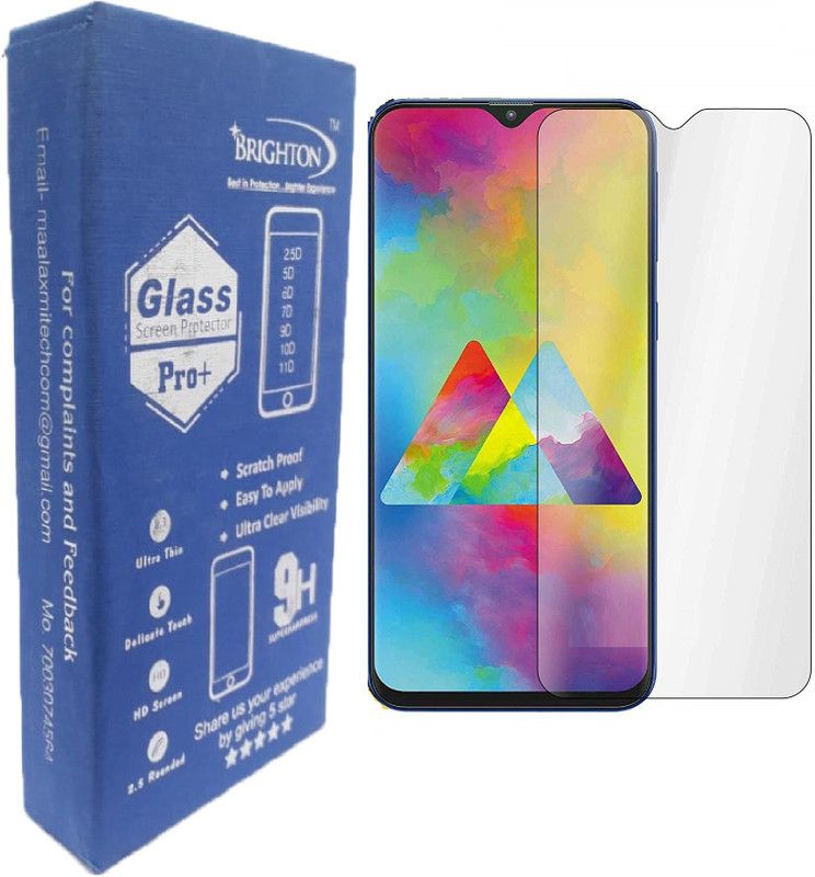 BRIGHTRON Tempered Glass Guard for Samsung Galaxy M20  (Pack of 1)