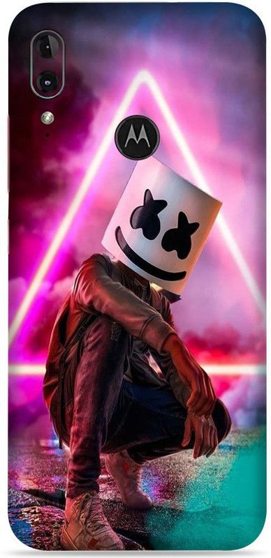 WeCre8 Skin's Motorola E6 Plus Mobile Skin  (Marshmello Multicolor Mobile Skin With Cleaning Wipe)